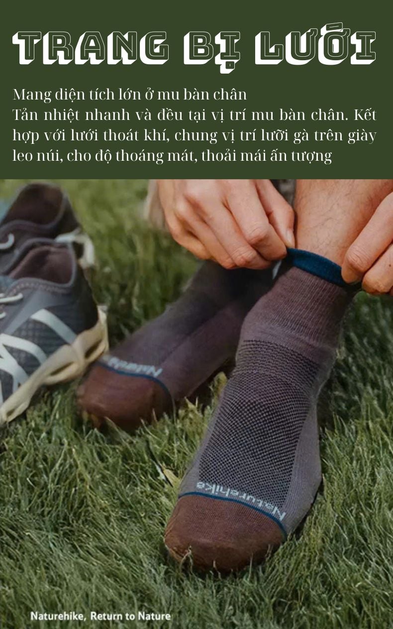 Tất kỹ thuật chuẩn leo núi Naturehike CYY2551FS011