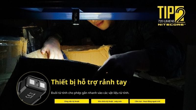 Đèn pin móc khoá Mini Nitecore TIP2