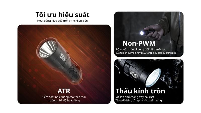 den pin tac chien Nitecore MT1C Pro mini