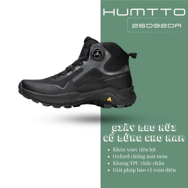 Giày leo núi cổ lửng nam Humtto 260920A