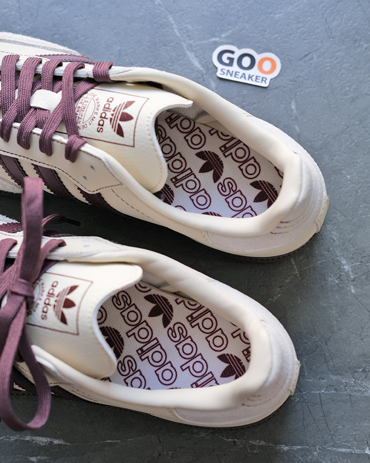 giày Adidas Samba OG Wonder White Maroon IG1987 rep 11