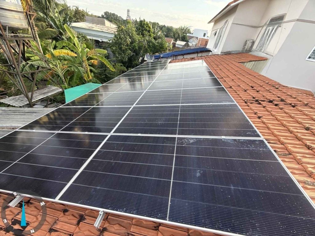 Toàn cảnh mảng pin hoàn thiện