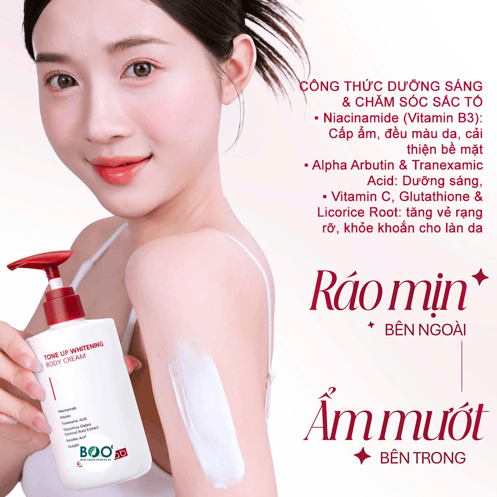 Tổng quan về Kem dưỡng trắng da body Eviralab Tone Up Whitening Body Cream