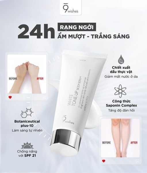 Kết cấu mỏng nhẹ dạng serum, thấm nhanh trên da cơ thể