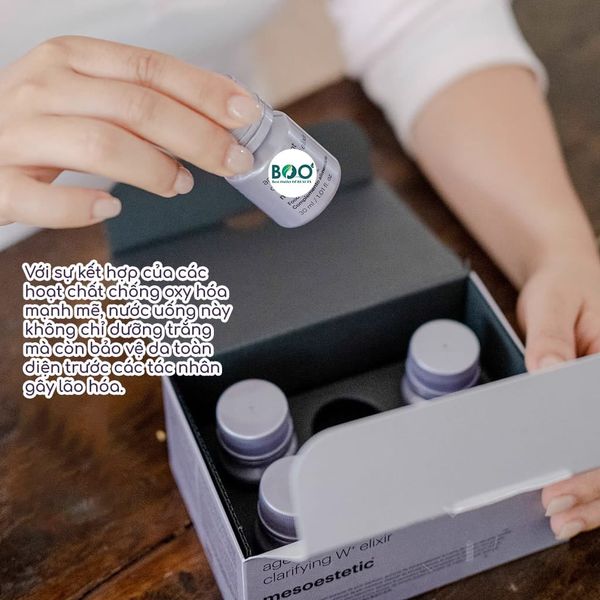 Thành phần chính nước Mesoestetic Age Element Clarifying W+ Elixir