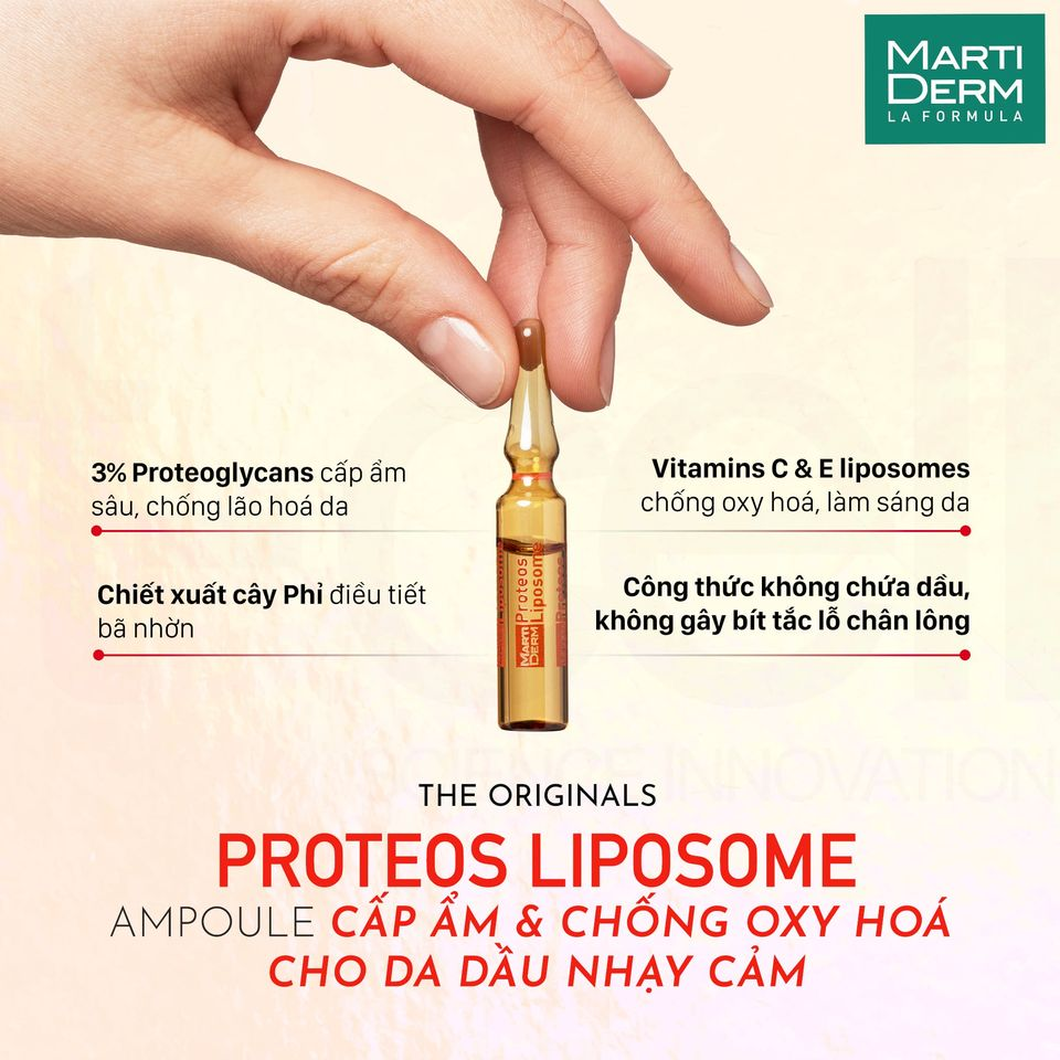 Thành phần Proteoglycans 3 phần trăm và Vitamin C Liposome MartiDerm