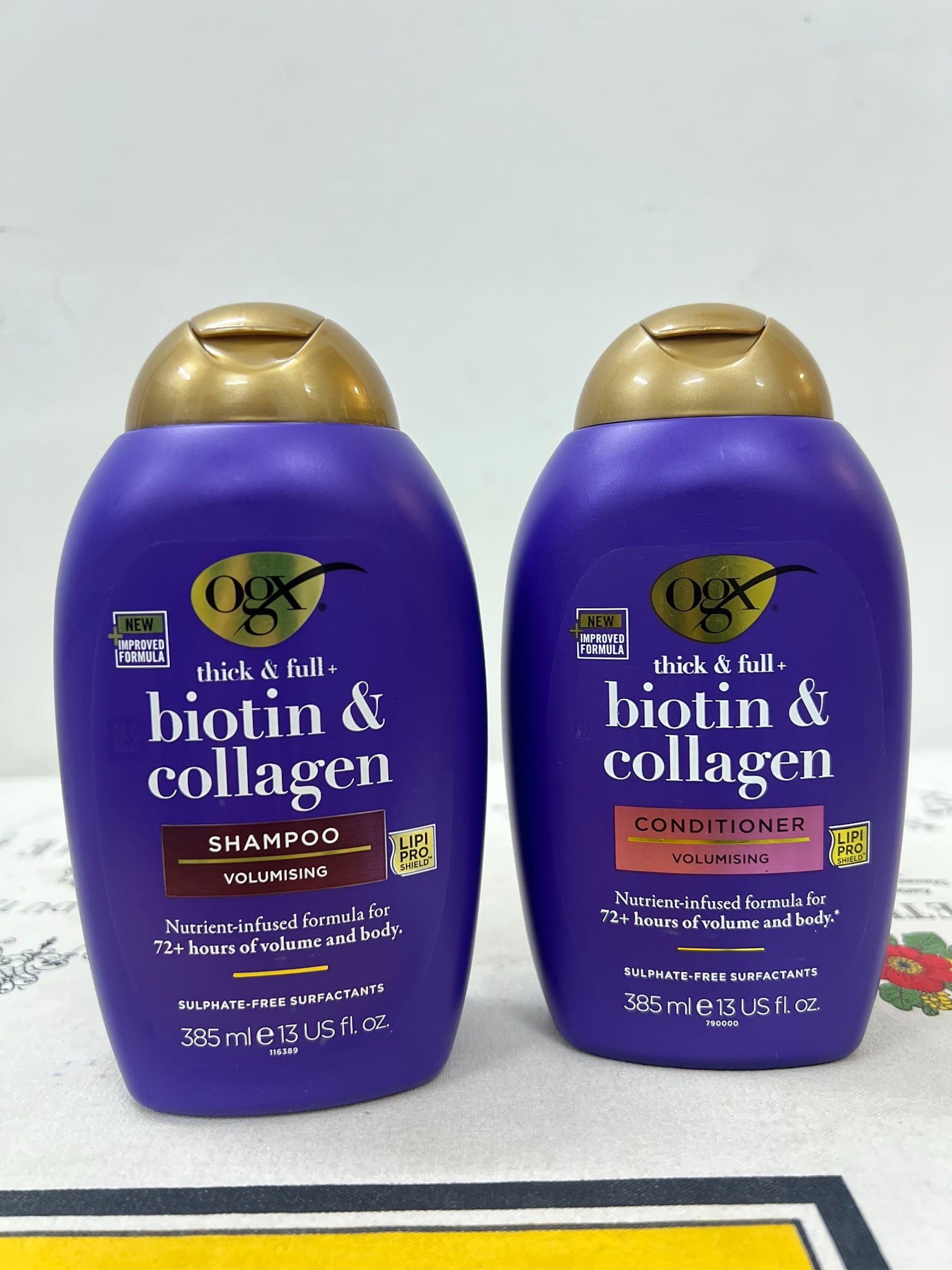 Tổng quan bộ dầu gội xả OGX Biotin Collagen 385ml