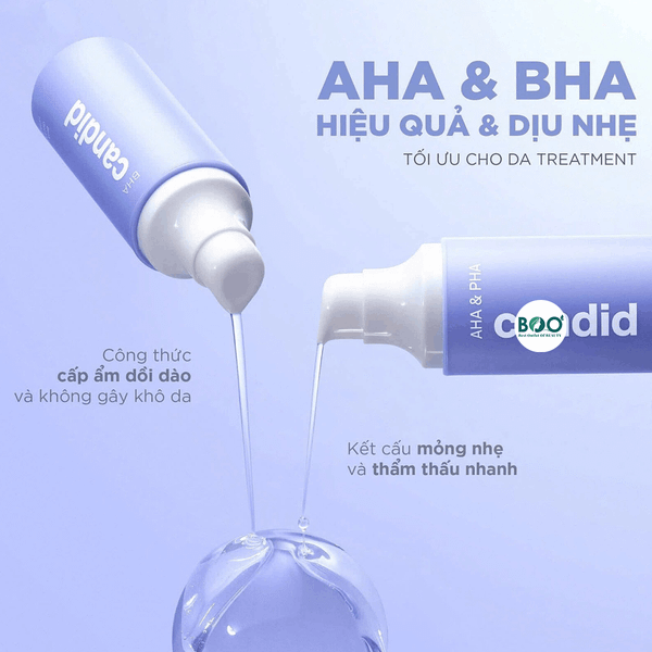 Hiệu quả vượt trội của Gel tẩy tế bào chết Candid AHA PHA giúp da mềm mịn