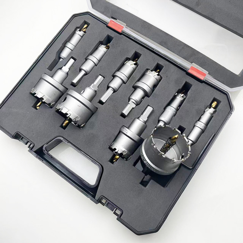 Bộ 10 mũi khoan khoét lỗ TCT cao cấp đường kính từ 16-53mm