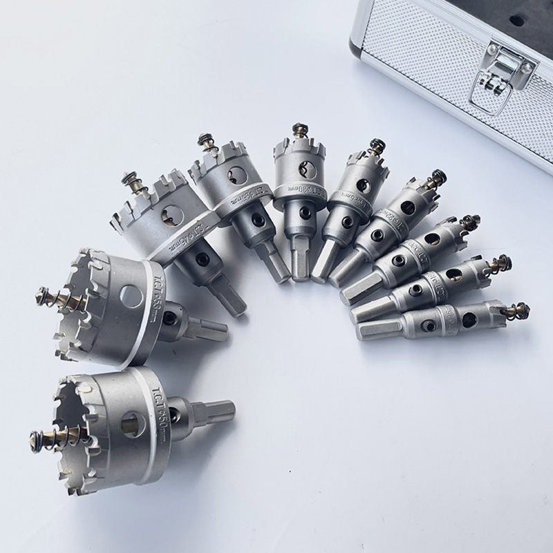 Bộ 10 mũi khoan khoét lỗ TCT cao cấp đường kính từ 16-53mm