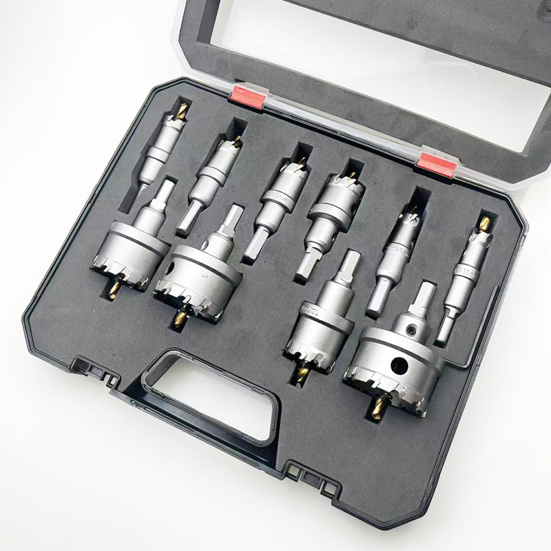 Bộ 10 mũi khoan khoét lỗ TCT cao cấp đường kính từ 16-53mm