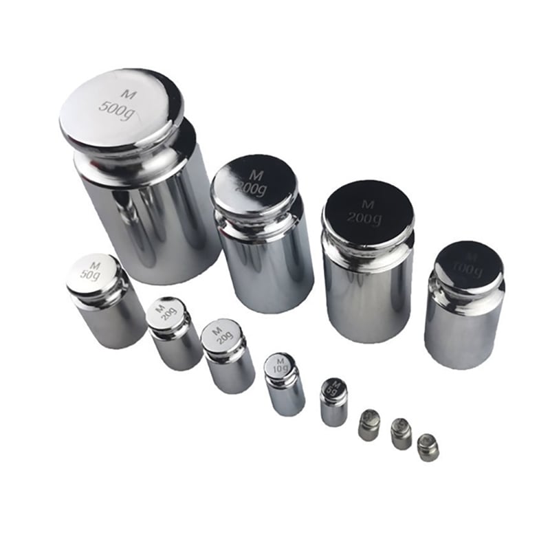 Bộ 12 quả cân định lượng tiêu chuẩn M1 từ 1g -500g V2