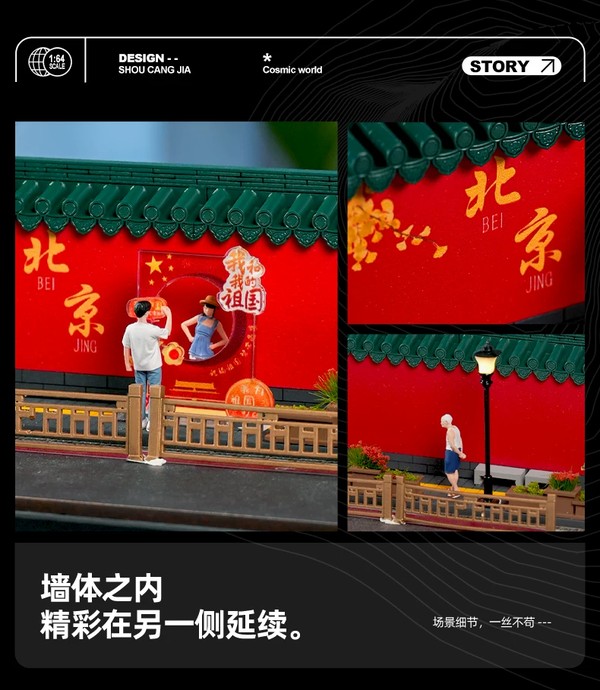 nShop bán Sa bàn tiểu cảnh Diorama 1:64 Đường phố Bắc Kinh SCJ82043-A trang trí nhà, cửa hàng, quán cà phê giá tốt