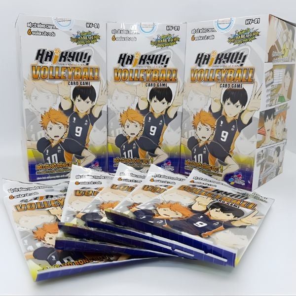 HV-01 Bài Bóng Chuyền Haikyu!! Bộ Cờ Mở Rộng Đợt 1 CLB Bóng Chuyền Trường THPT Karasuno đi kèm nhiều pack bài