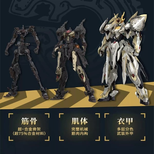 Model Kit EMP-01 Nguyên Linh Hoàng Đế & Tiên Thiên Ứng Long có khung xương kim loại nhiều lớp