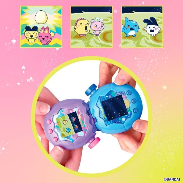 Máy nuôi thú ảo Tamagotchi Paradise - Pink Land bán ở nShop có khả năng kết nối được với người chơi khác