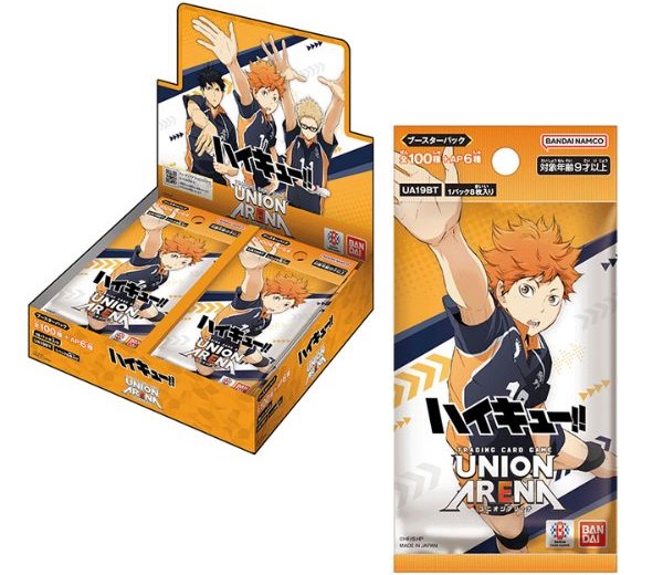 nShop bán thẻ Union Arena TCG UA19BT Haikyu!! Booster Pack trang trí album đặt cạnh figure