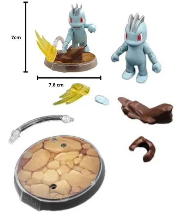 nShop bán Mô Hình lắp ráp Blokees Pokemon Classic Ver S Machop 74015 đi kèm base hiệu ứng và phụ kiện bonus