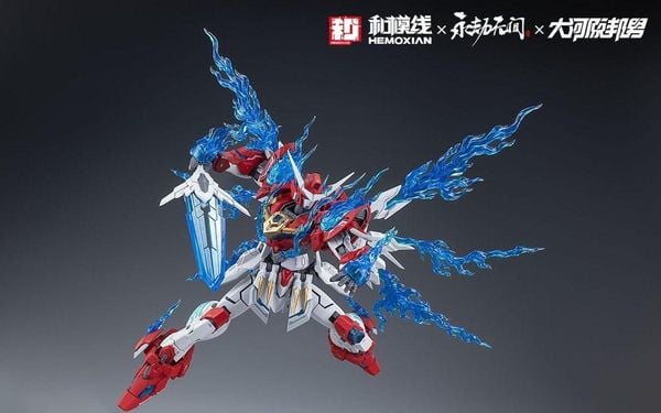 nShop bán mô hình lắp ráp Yue Shan Hemoxian x Naraka Blade Point hiệu ứng effect lửa xanh đẹp mắt