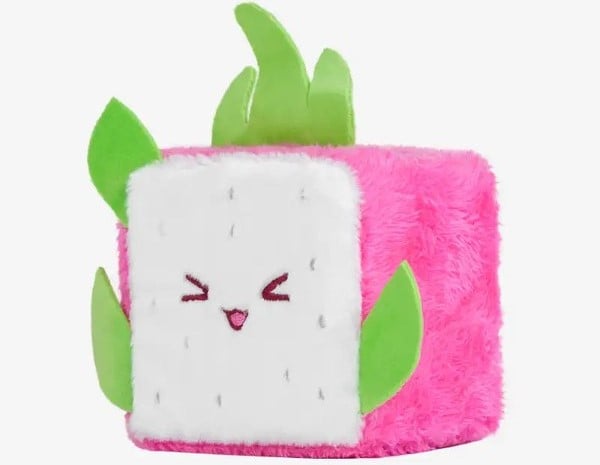 thú bông vuông Squarepals Fruit Collection 10cm dragon fruit thanh long