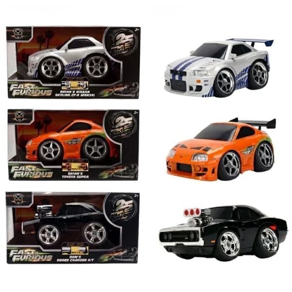Xe Mô Hình JADA TOYS Fast & Furious 25th Anniversary Small Blocks 1:28 - sản phẩm chính hãng