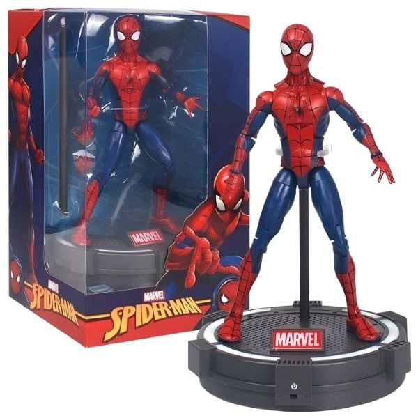 mô hình Marvel Classical Spiderman có đèn ZD Toys ZM84 chính hãng, thiết kế như thật, dành cho người yêu Marvel