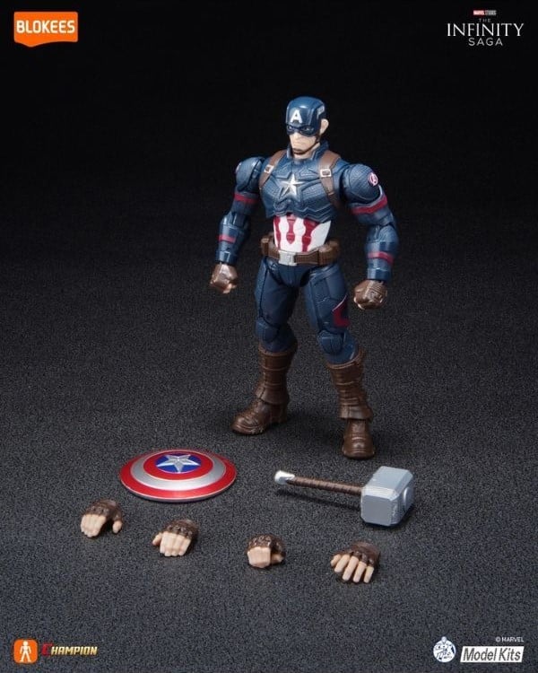 nShop bán mô hình Blokees Marvel Hero Champion Class 03 Captain America 81115 tặng bé trai