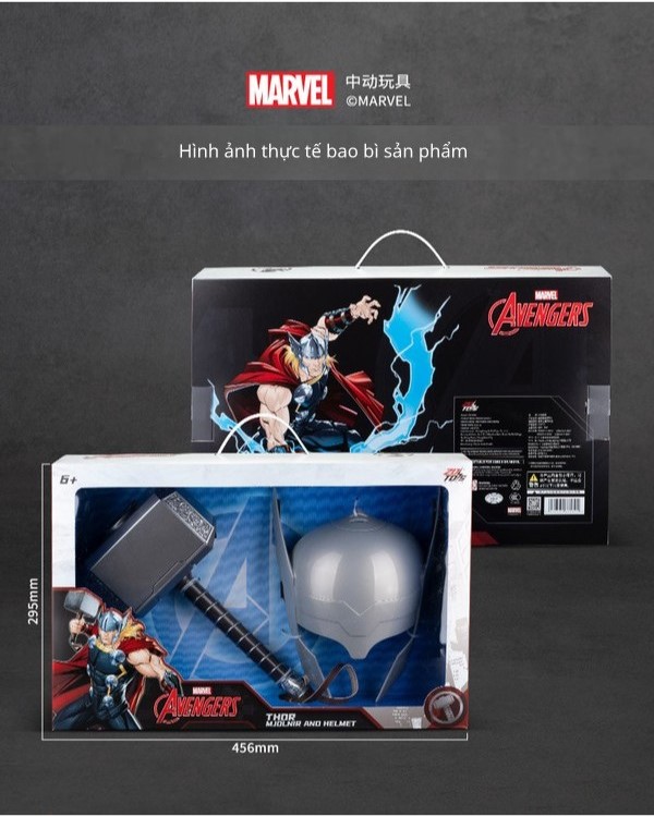 nShop bán Marvel Role play - Thor's Mask and Hammer set ZD Toys - ZC18 giao nhanh trong ngày giá tốt