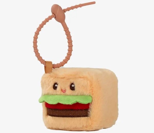 thú bông Squarepals Mini Konbini Collection 5cm hamburger