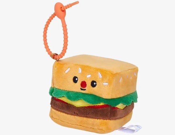 thú bông vuông Squarepals Food Collection 7cm hamburger