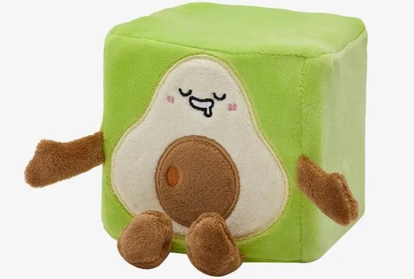 thú bông vuông Squarepals Fruit Collection 10cm avocado trái bơ
