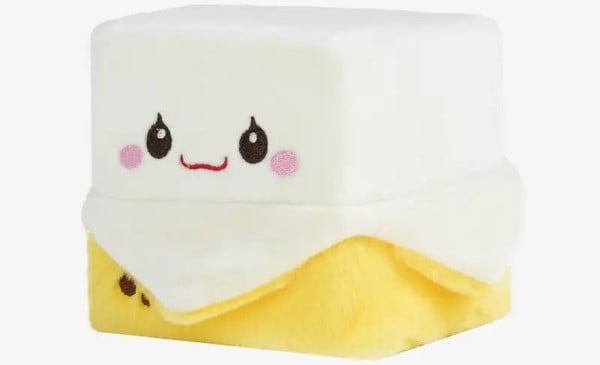 thú bông vuông Squarepals Fruit Collection 10cm banana chuối