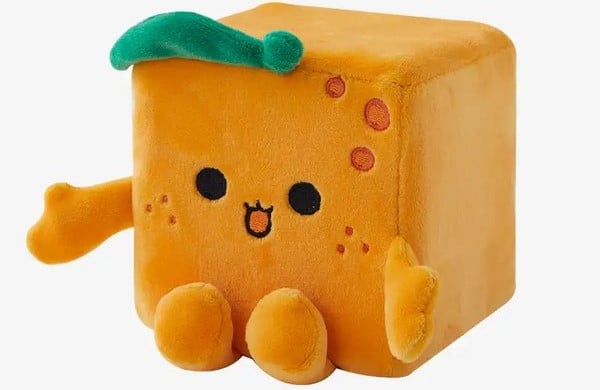 thú bông vuông Squarepals Fruit Collection 10cm tangerine quýt