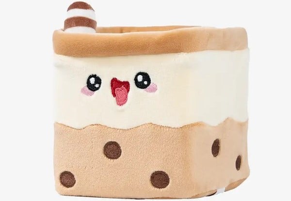 thú bông vuông Squarepals Konbini Collection 10cm milktea ly trà sữa