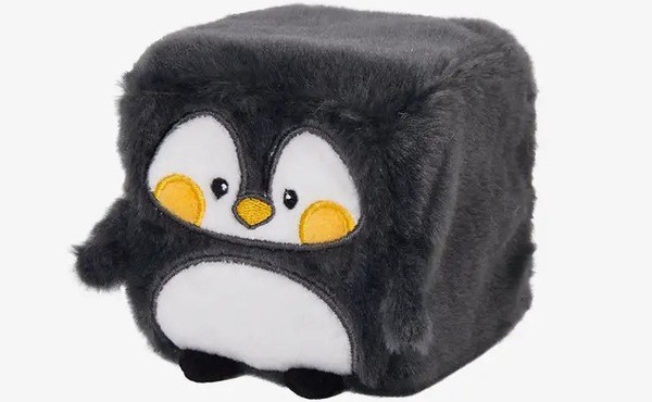 thú bông vuông Squarepals Ocean Collection 10cm penguin chim cánh cụt