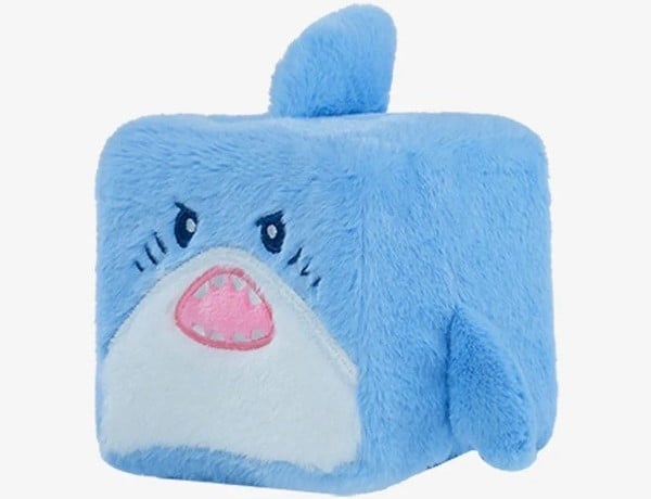 thú bông vuông Squarepals Ocean Collection 10cm shark cá mập