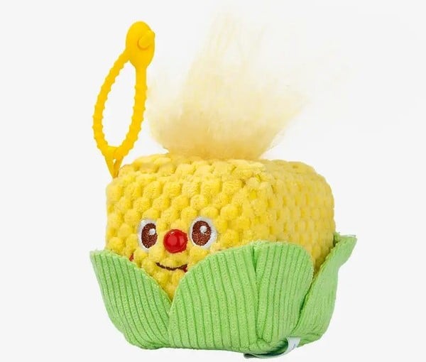 thú bông vuông Squarepals Vegetable Collection 7cm corn bắp ngô