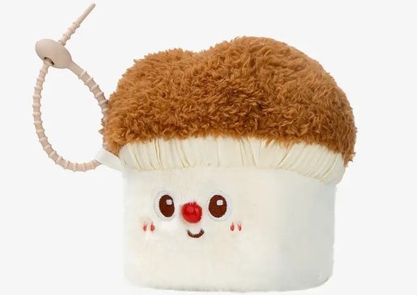 thú bông vuông Squarepals Vegetable Collection 7cm mushroom nấm