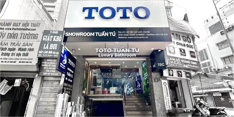 Showroom TOTO Tuấn Tú – Địa chỉ lắp đặt thiết bị vệ sinh uy tín