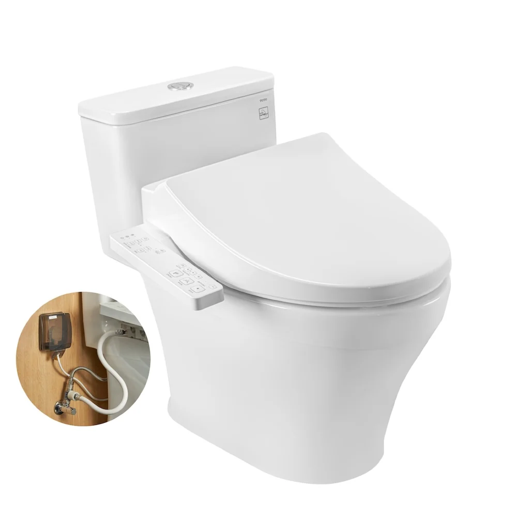 Bồn cầu TOTO MS857DW26#XW kèm WASHLET S1 TCF23661GAA