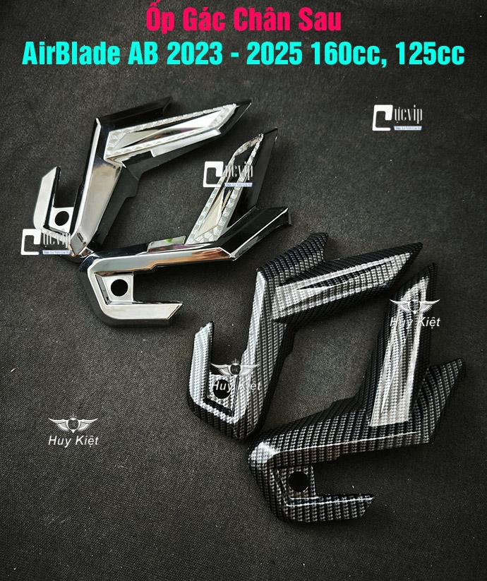 Ốp Gác Chân Sau AirBlade AB 2023 - 2025 160cc, 125cc Xi Mạ Crom, Carbon MS6804