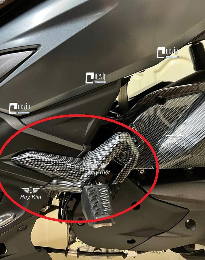 Ốp Gác Chân Sau AirBlade AB 2023 - 2025 160cc, 125cc Xi Mạ Crom, Carbon MS6804