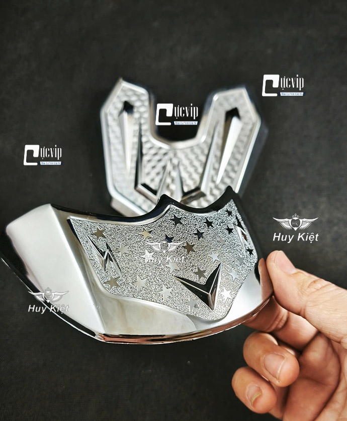 Ốp Mỏ Và Đuôi Dè Trước Sau AirBlade AB 2023 - 2025 160cc, 125cc Xi Mạ Crom MS6811