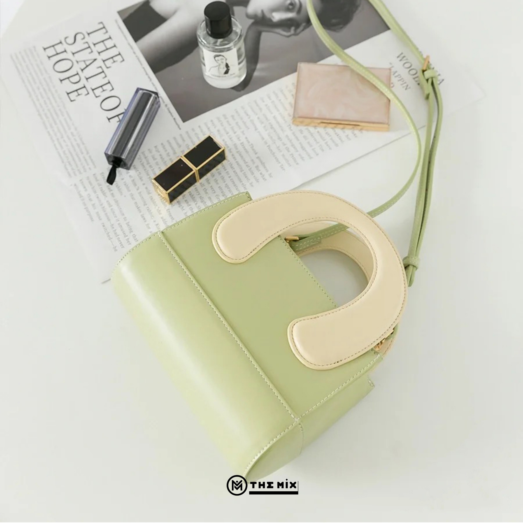 Túi Jonbag Chữ Nhật Matcha Cream