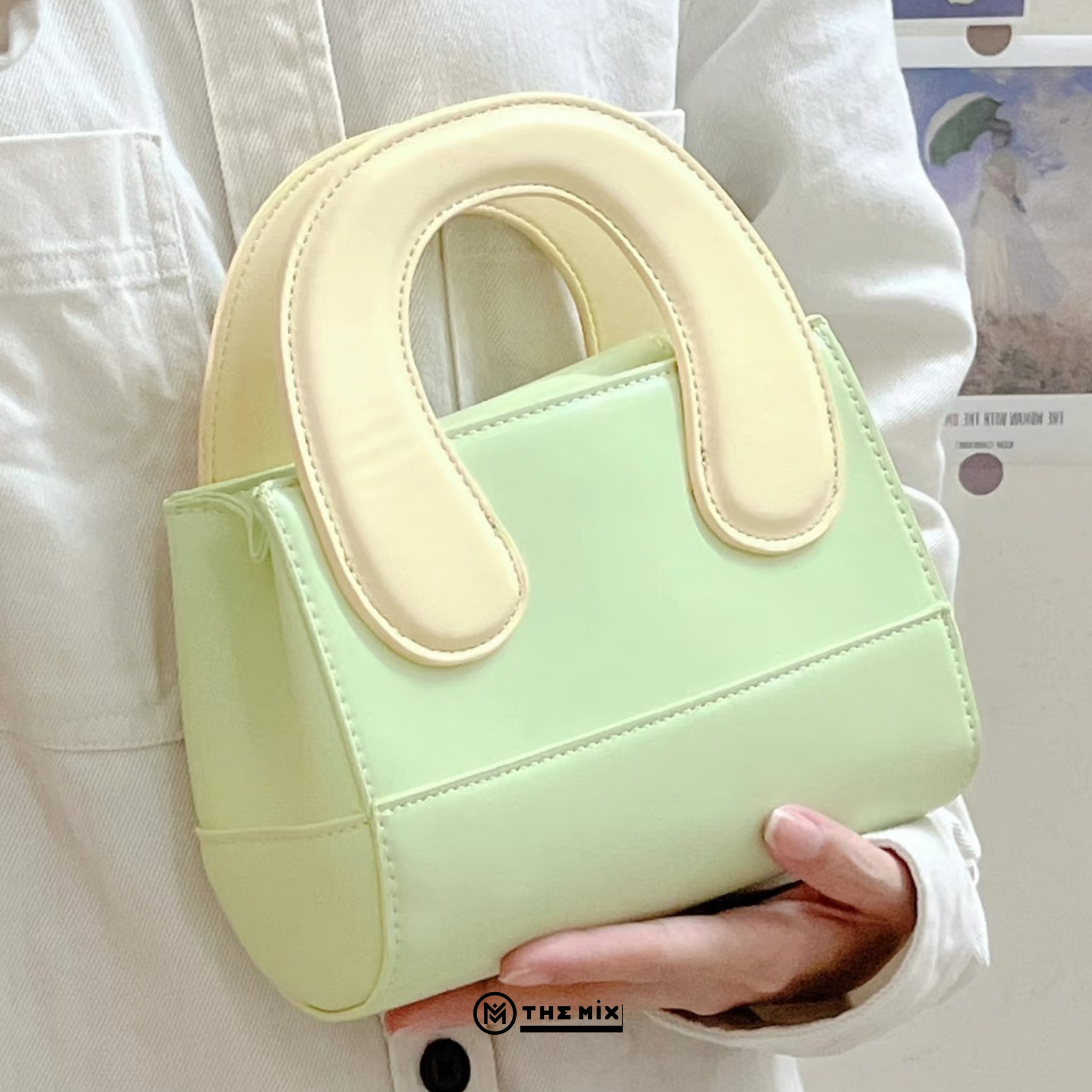 Túi Jonbag Chữ Nhật Matcha Cream