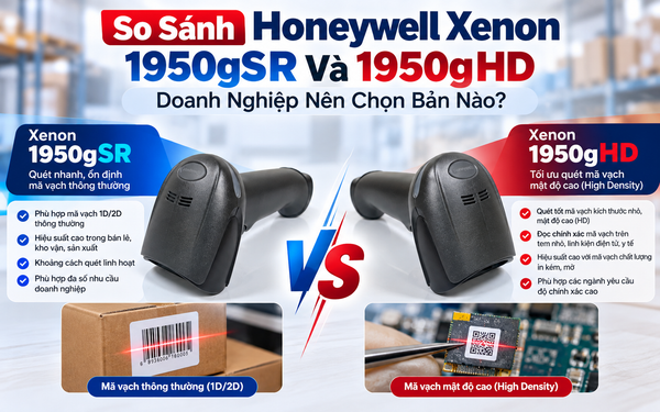 So sánh Honeywell Xenon 1950gSR và 1950gHD: Doanh nghiệp nên chọn bản nào?