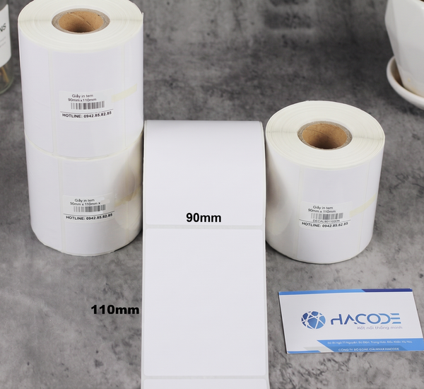 decal giấy 90x110mm x 50m