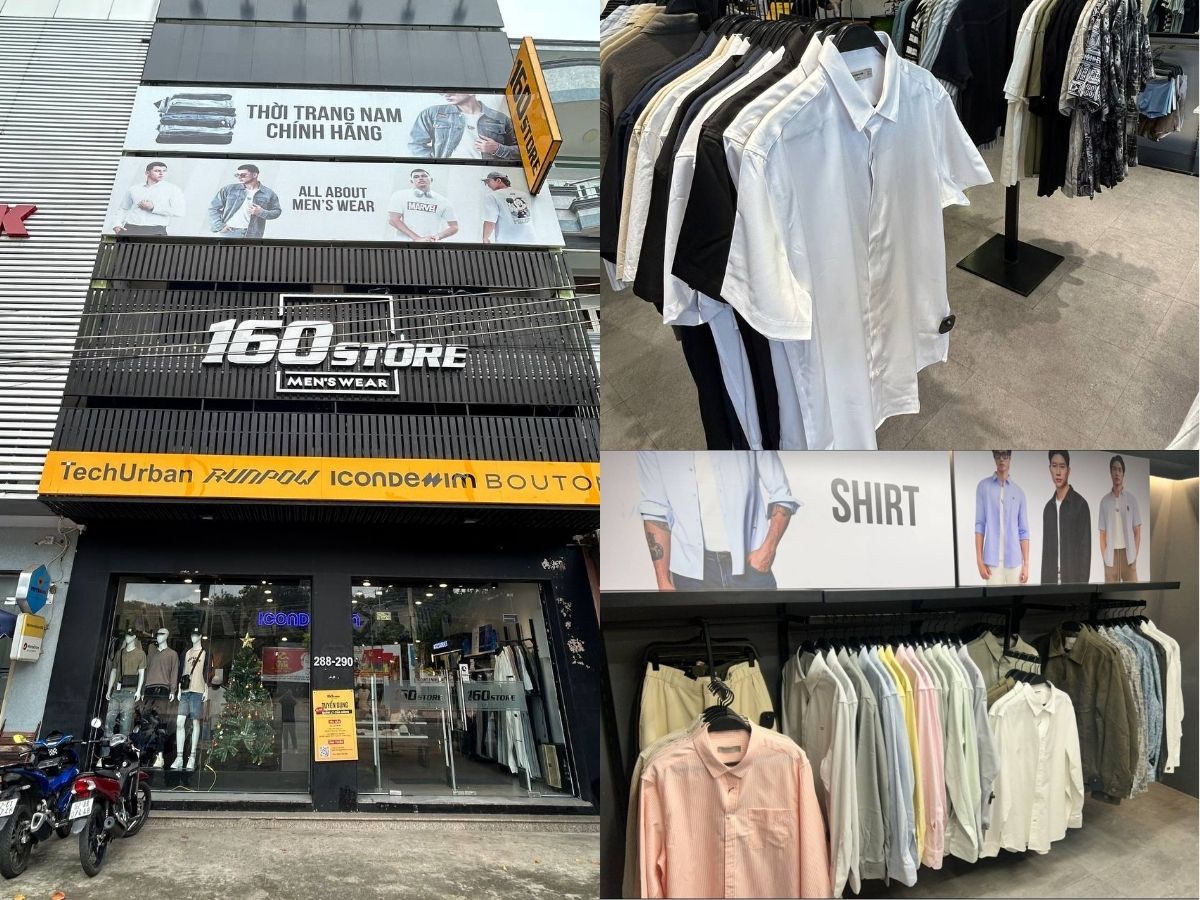 160Store đa dạng mẫu mã áo sơ mi