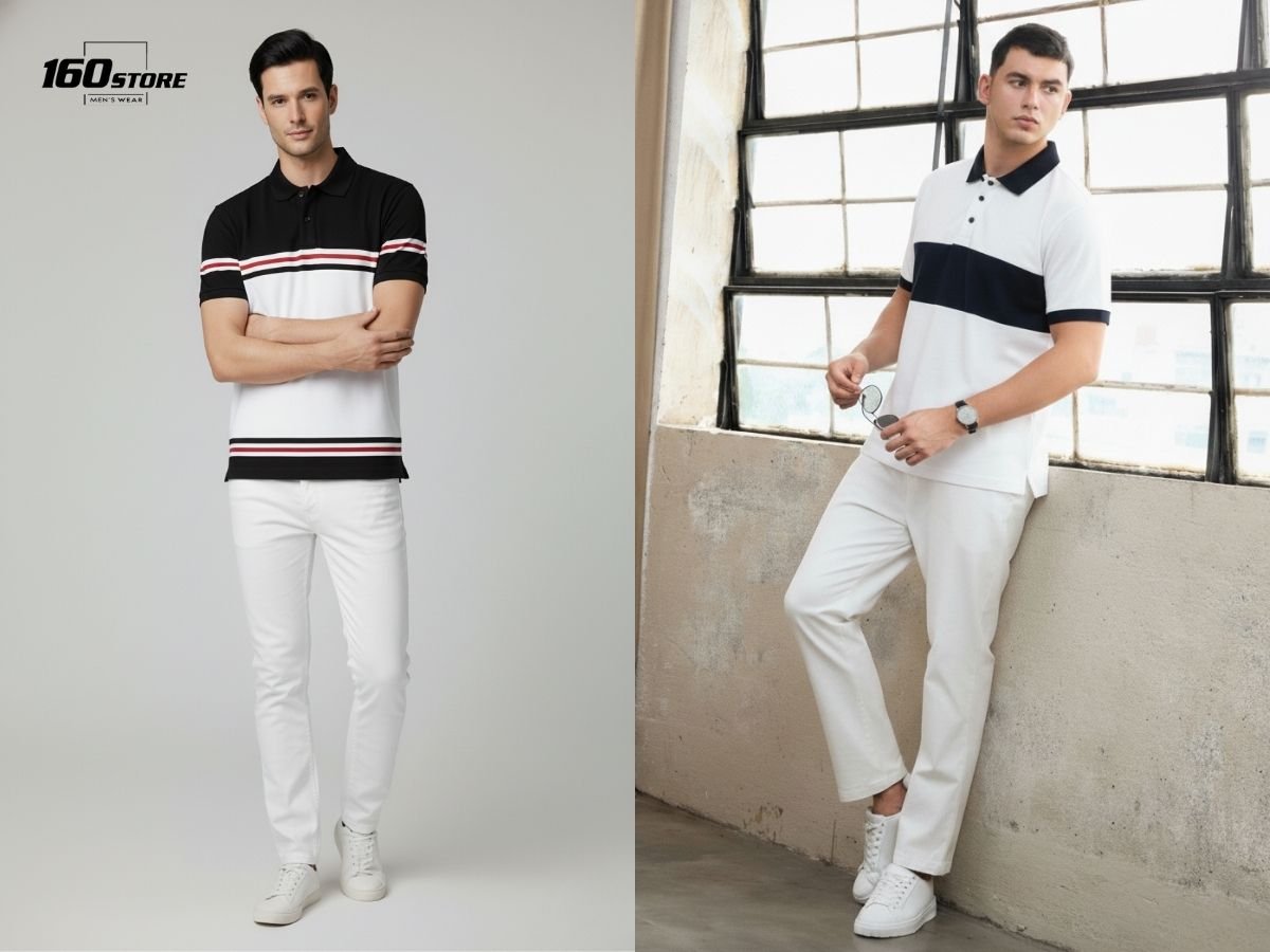 Áo polo họa tiết cao cấp