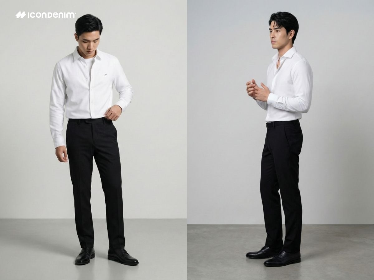 Áo sơ mi trắng thanh lịch